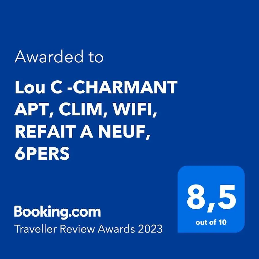 Apartment Lou C -Charmant Apt, Clim, Wifi, Refait A Neuf, 6Pers Nice